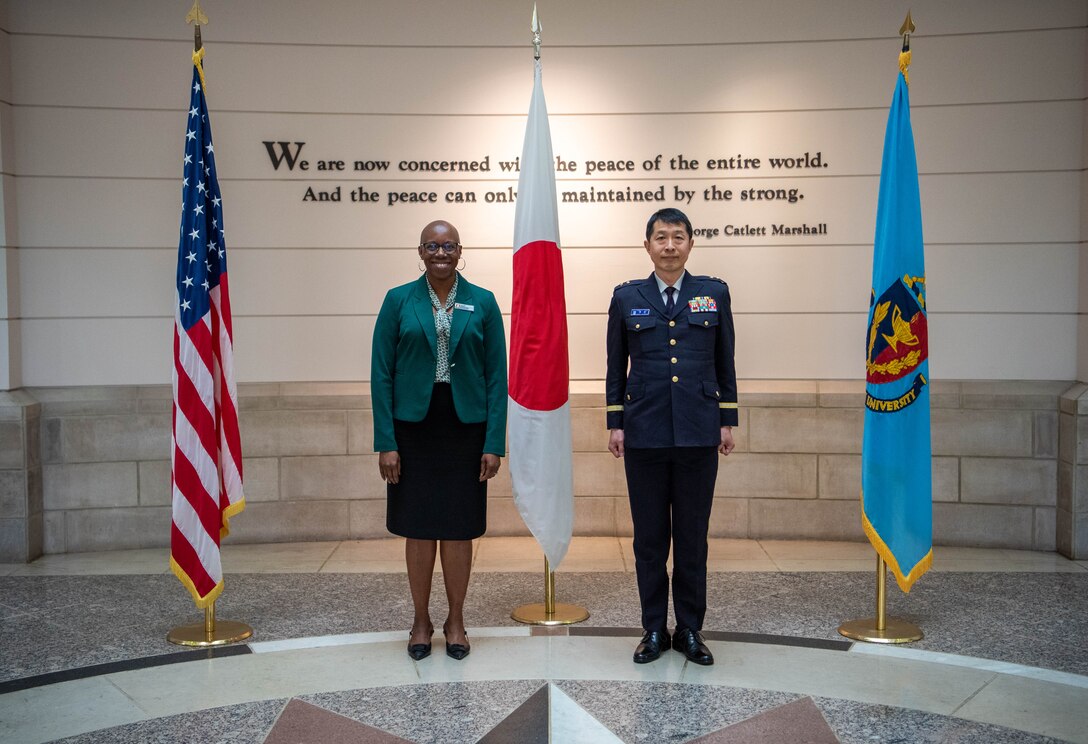 NDU Audio VisualFollow
Major General Akitsugu Kimura with the Japan Cyber Defense Command