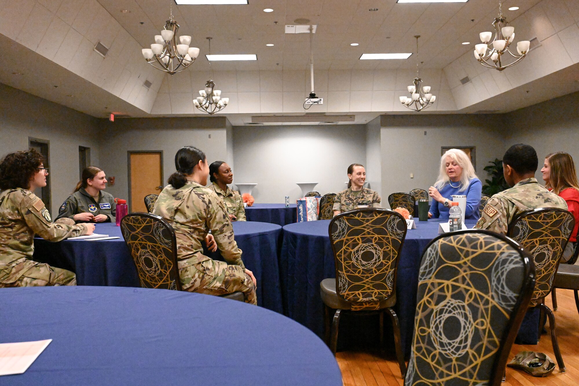 Airmen receive a briefing