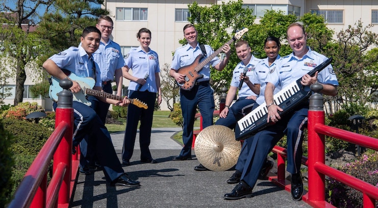 Pacific Trends performing at a kabuki theater