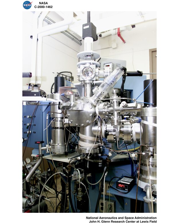 A mass spectrometer located at John H. Glenn
Research Center at Lewis Field. (photo courtesy NASA)