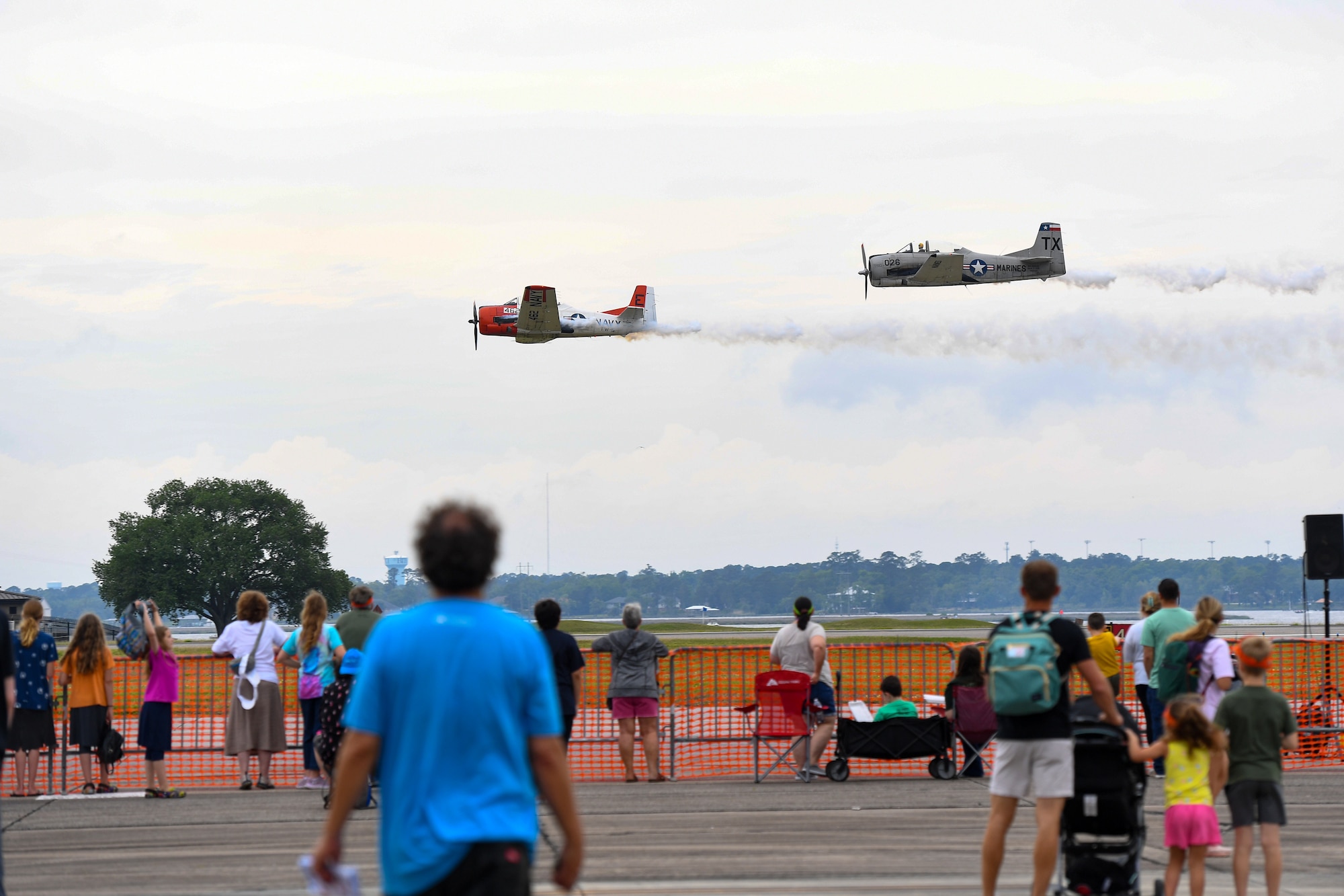 The Trojan Phlyers perform during the 2023 Thunder Over the Sound Air and Space Show on Keesler Air Force Base, Mississippi, April 29, 2023.