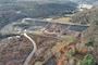 Aerial photo shows dam under construction