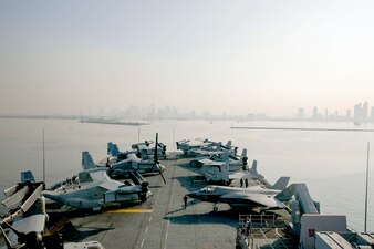 USS Makin Island (LHD 8) arrives in Manila,  Philippines, for a scheduled port visit.