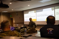 After the classroom briefing a UH-60 Black Hawk helicopter flown by members of the Utah National Guard’s 2nd General Support Aviation Battalion, 211th Aviation Regiment flew Utah high school principals, counselors, teachers, and administrators on a flight as they learn more about the Utah National Guard and what it has to offer their students.