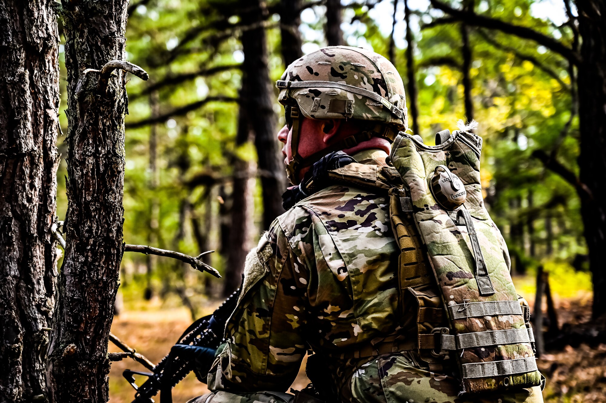 U.S. Army Soldiers with the New Jersey Army National Guard participate in the Best Warrior Competition on 26 April, 2023 at Joint Base McGuire-Dix-Lakehurst, N.J. The Army National Guard’s BWC is a physically and mentally challenging three-day competition that tests competitors on a variety of technical and tactical skills sets. Competitors employ a range of skills relevant to today’s operating environment, including physical endurance, land navigation, marksmanship, weapons skills, and overall combat readiness.