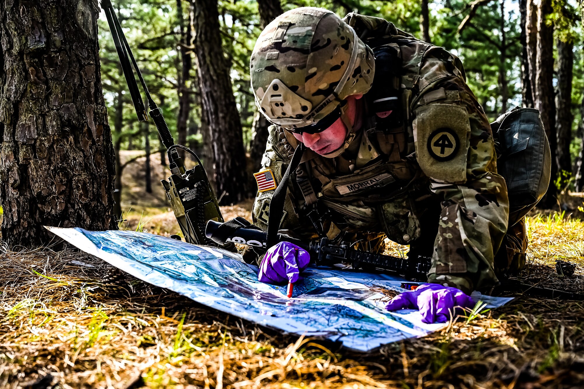 U.S. Army Soldiers with the New Jersey Army National Guard participate in the Best Warrior Competition on 26 April, 2023 at Joint Base McGuire-Dix-Lakehurst, N.J. The Army National Guard’s BWC is a physically and mentally challenging three-day competition that tests competitors on a variety of technical and tactical skills sets. Competitors employ a range of skills relevant to today’s operating environment, including physical endurance, land navigation, marksmanship, weapons skills, and overall combat readiness.