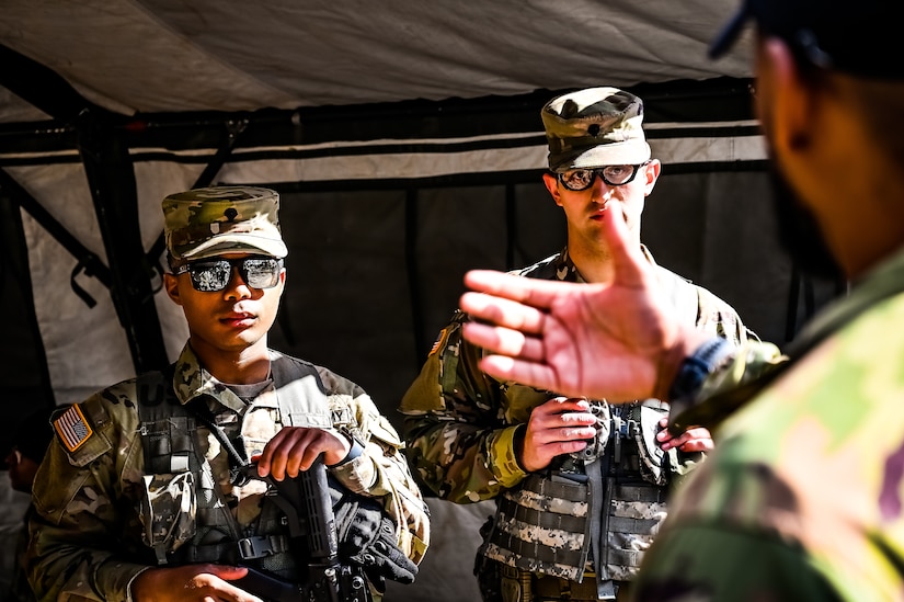 U.S. Army Soldiers with the New Jersey Army National Guard participate in the Best Warrior Competition on 26 April, 2023 at Joint Base McGuire-Dix-Lakehurst, N.J. The Army National Guard’s BWC is a physically and mentally challenging three-day competition that tests competitors on a variety of technical and tactical skills sets. Competitors employ a range of skills relevant to today’s operating environment, including physical endurance, land navigation, marksmanship, weapons skills, and overall combat readiness.
