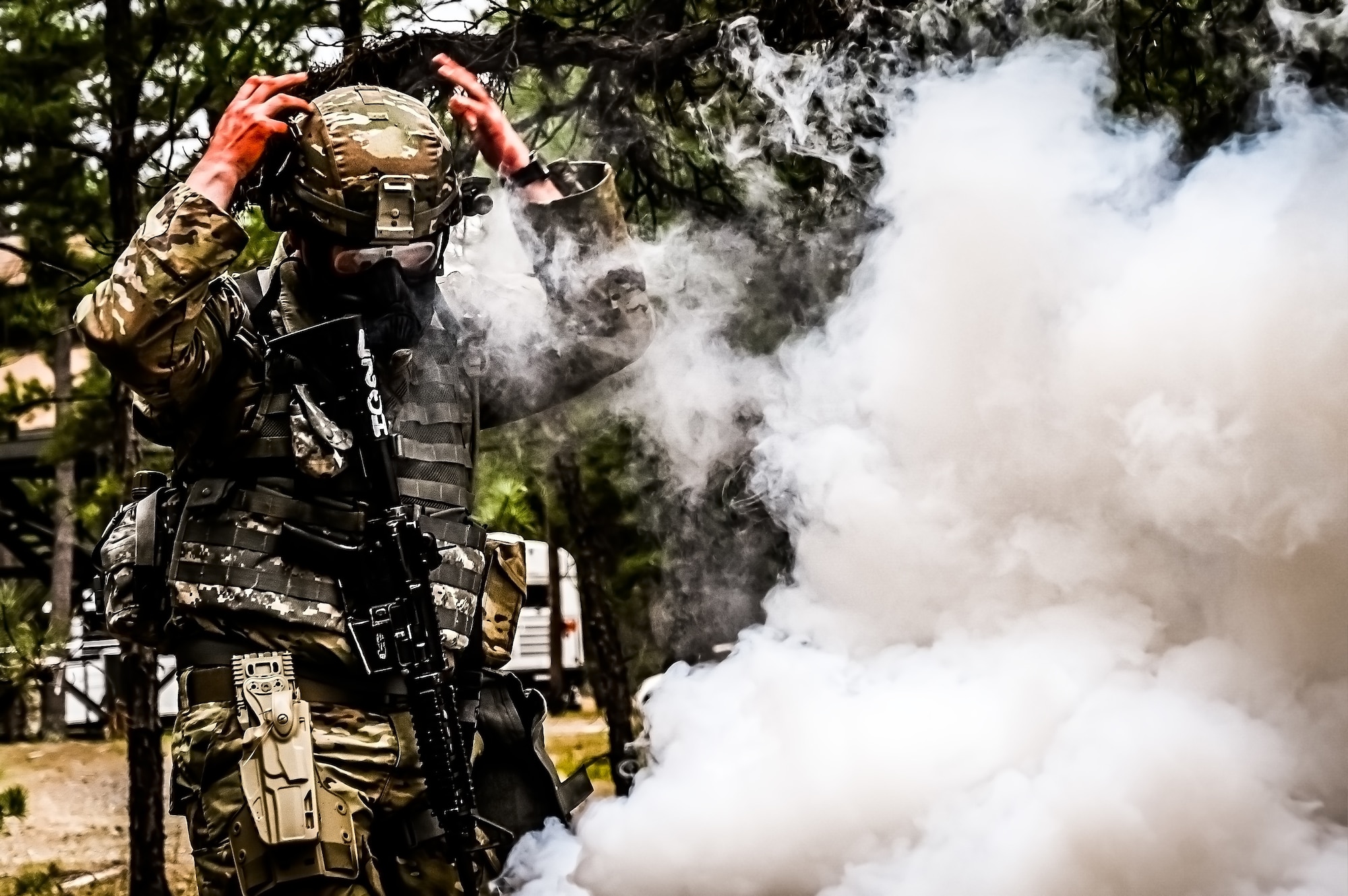 U.S. Army Soldiers with the New Jersey Army National Guard participate in the Best Warrior Competition on 26 April, 2023 at Joint Base McGuire-Dix-Lakehurst, N.J. The Army National Guard’s BWC is a physically and mentally challenging three-day competition that tests competitors on a variety of technical and tactical skills sets. Competitors employ a range of skills relevant to today’s operating environment, including physical endurance, land navigation, marksmanship, weapons skills, and overall combat readiness.