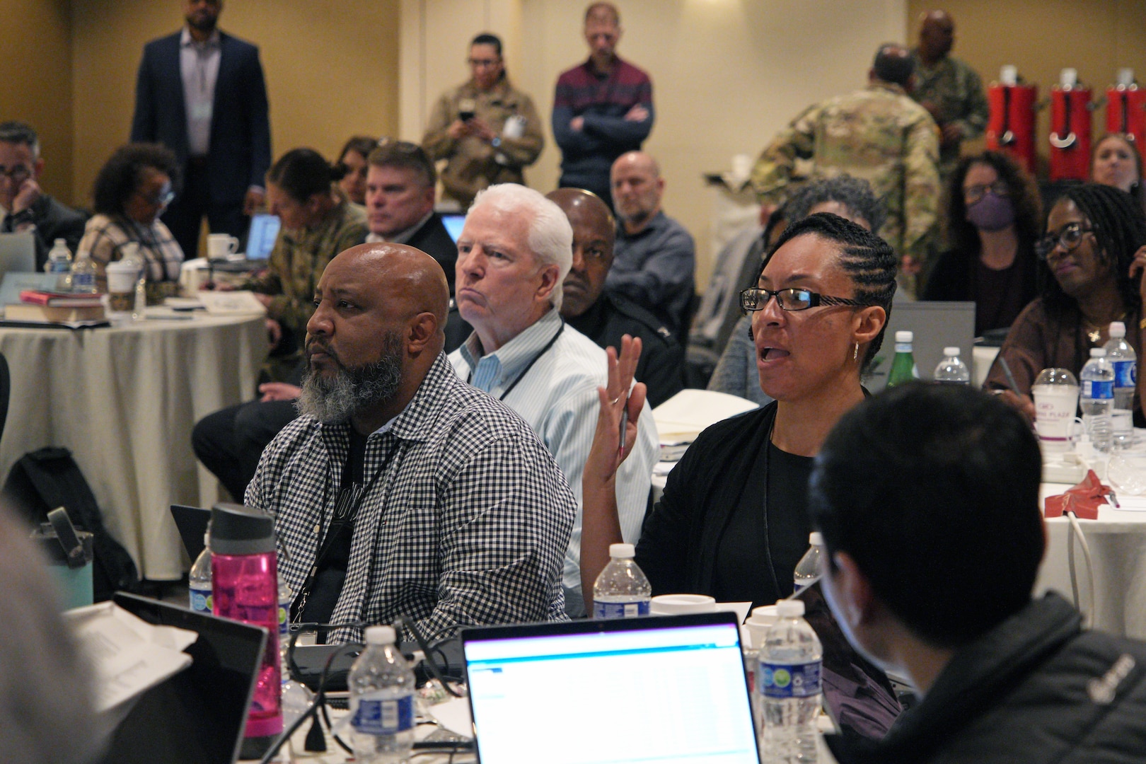 Chief Medical Officers from MEPS across the country provide feedback on medical operations to USMEPCOM leadership during the 2023 Medical Leadership Training Symposium (MLTS).