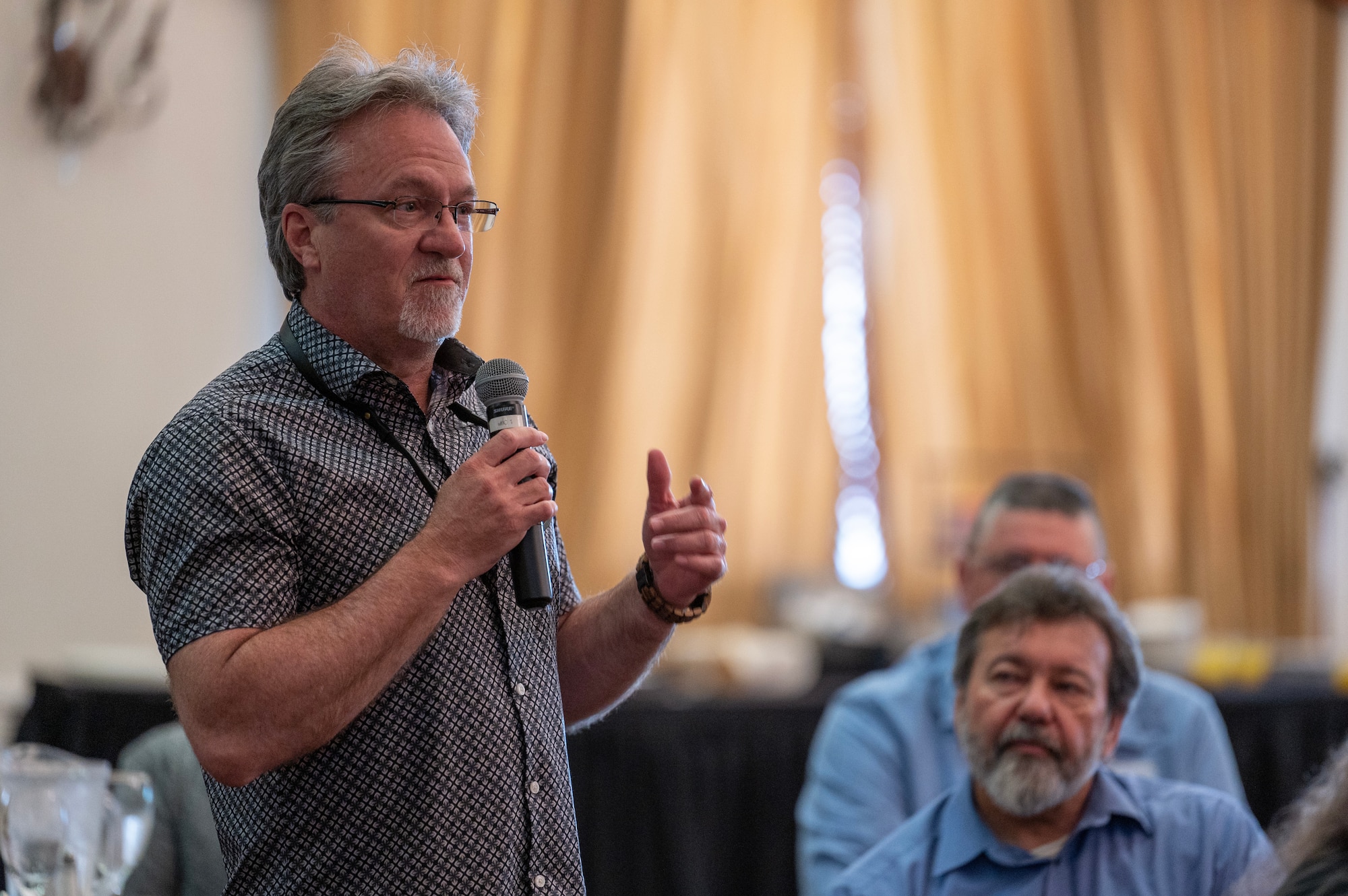 Man speaks at a digital engineering workshop