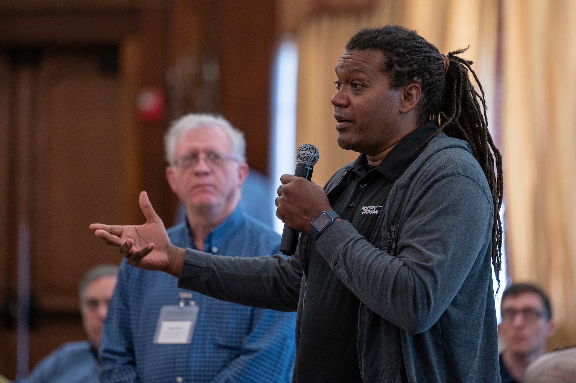 A man speaks at a digital engineering workshop