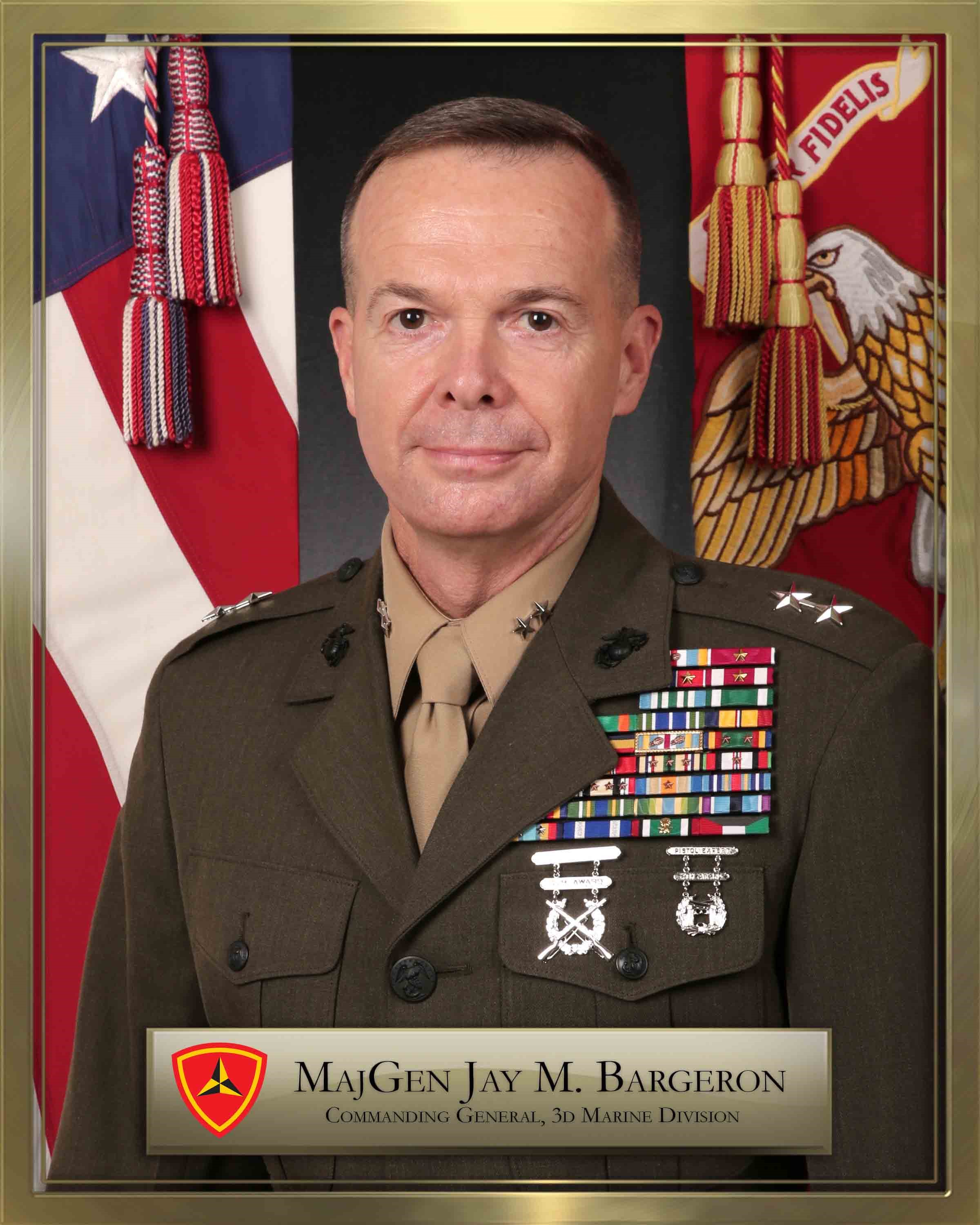 ジェイ・M・バージェロン少将 > 在日米海兵隊 > 司令官の経歴