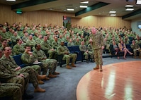 MCPON James Honea visits the Office of Naval Intelligence