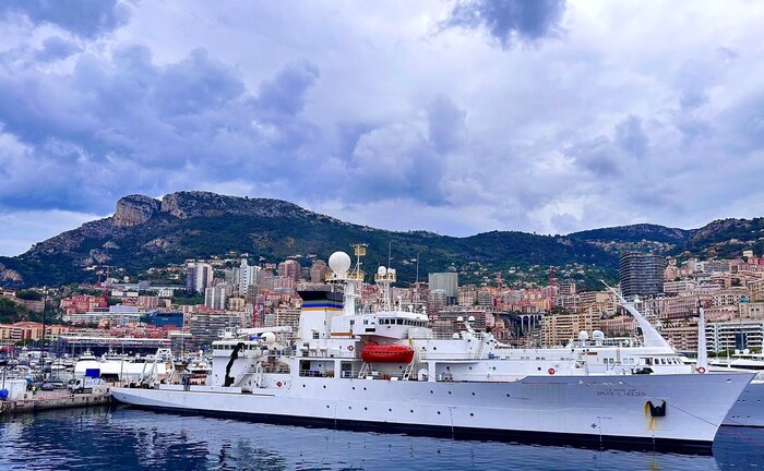 The Pathfinder class oceanographic survey ship USNS Bruce C. Heezen's (T-AGS 64) arrived into Monaco City, Monaco to participate as part of the U.S. Government's delegation to the International Hydrographic Organization, May 1, 2023. Heezen is operated by Military Sealift Command and directed by Naval Oceanographic Office to conduct oceanographic work in the U.S. Sixth Fleet area of operation.