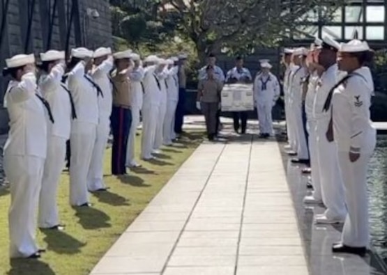 The DPAA Repatriation Transfer Ceremony in Singapore, hosted by the U.S. Embassy Singapore, honoring U.S. service members lost at sea during World War II. 