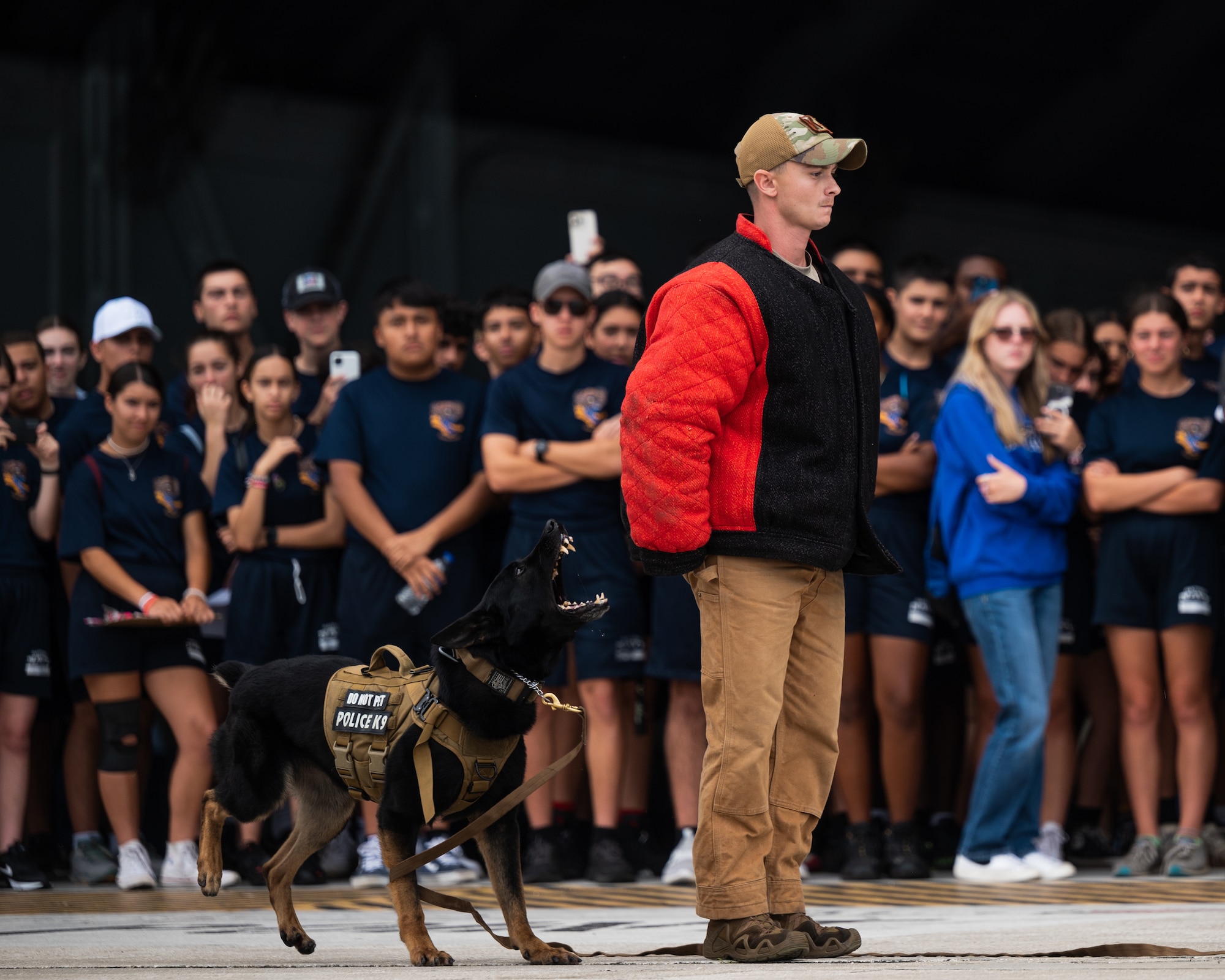 The event showcased various aspects of the military to inspire students who have an interest in operations at MacDill AFB and a career in the military. (U.S. Air Force photo by Tech. Sgt. Alexander Cook)