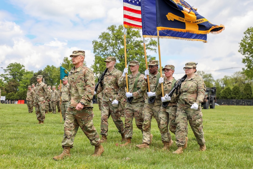 Army Col. James P. Penn assumed command of the brigade from Col. Timothy R. Starke, who had previously served as the brigade’s executive officer two tears prior to becoming the commander.