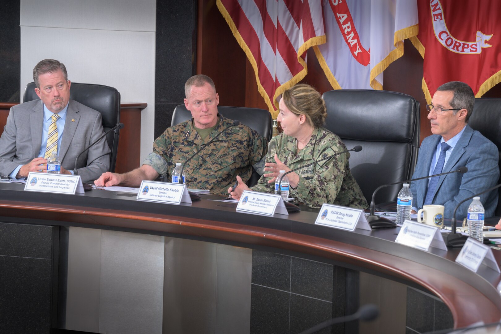 Senior military officials discuss DLA and Marine Corps issues during Marine Corps-DLA Day