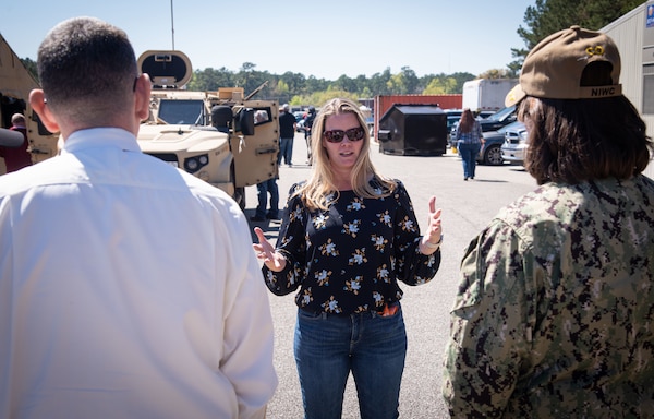 Ms. Carel Peacock briefing to Mr. Peter Reddy and CAPT Nicole Nigro