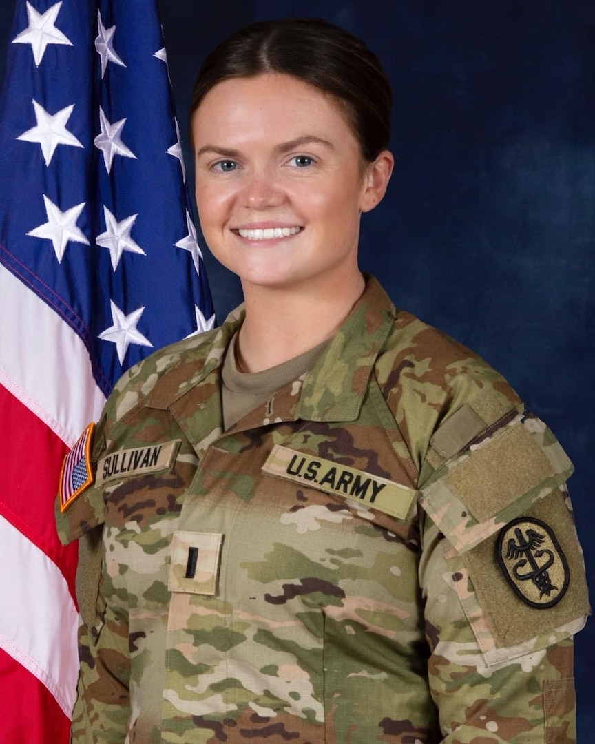 Meet 1st Lt. Grace Sullivan, who currently serves at the executive officer for the hospital’s Alpha Company.