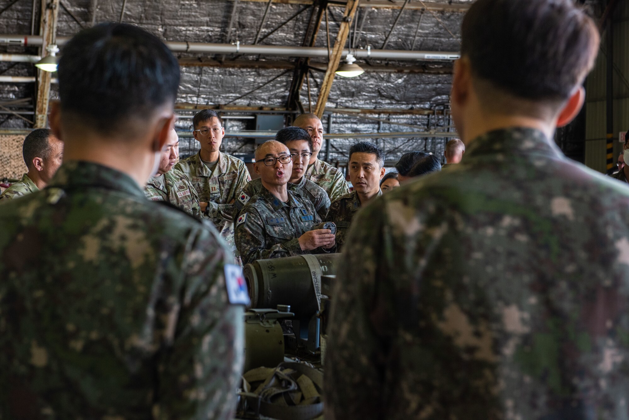 Photo of Airmen and Republic of Korea Air Force members