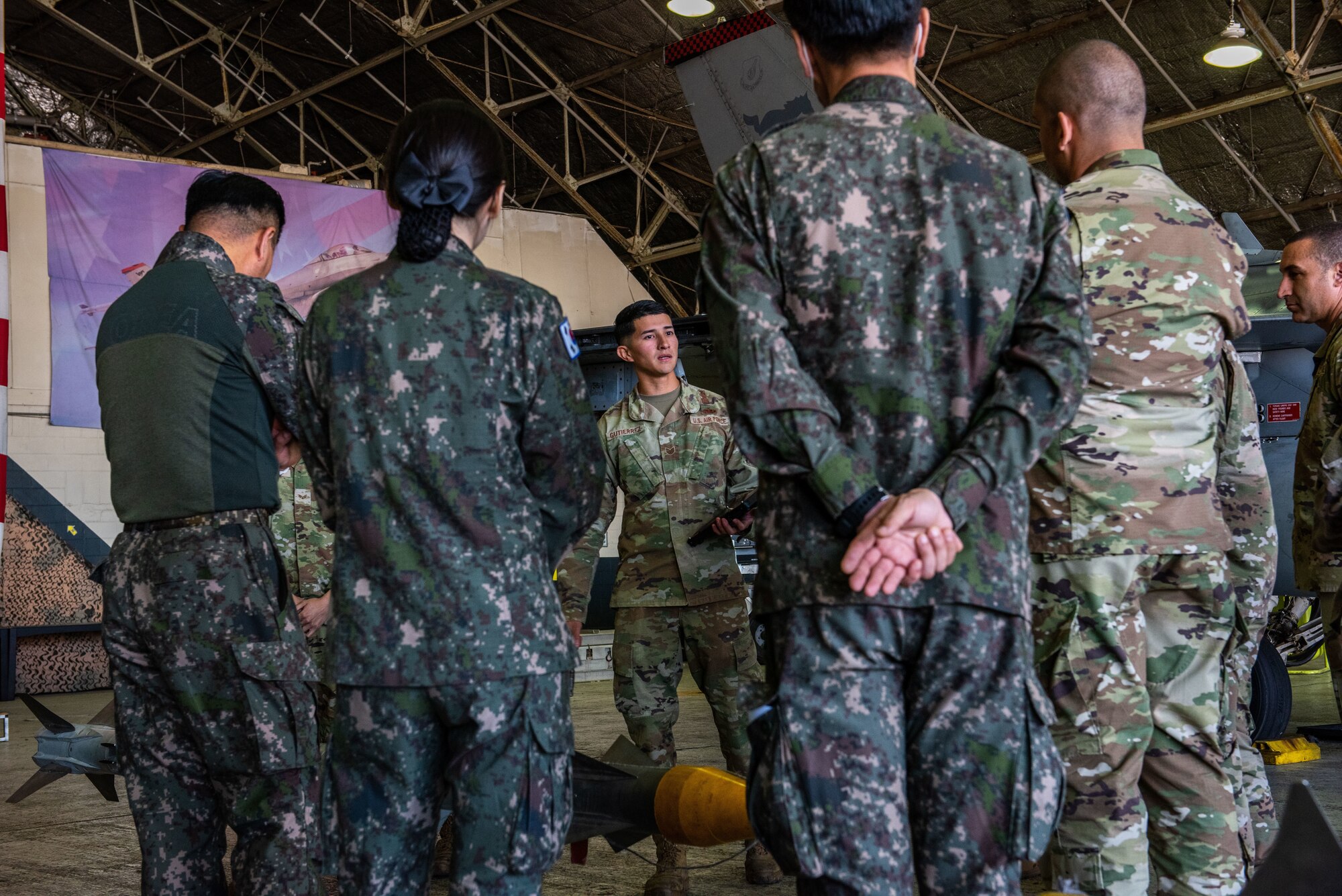 Photo of Airmen and Republic of Korea Air Force members