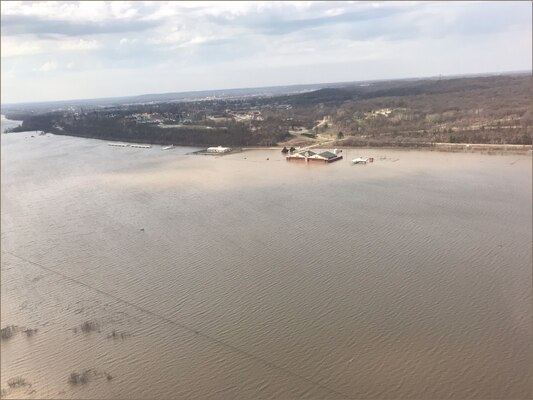 A field is flooded.