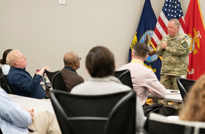 Colonel Hennadiy Kovalenko shares his story of Ukraine’s resilience and evolving strategy at the Navy Warfare Development Center.