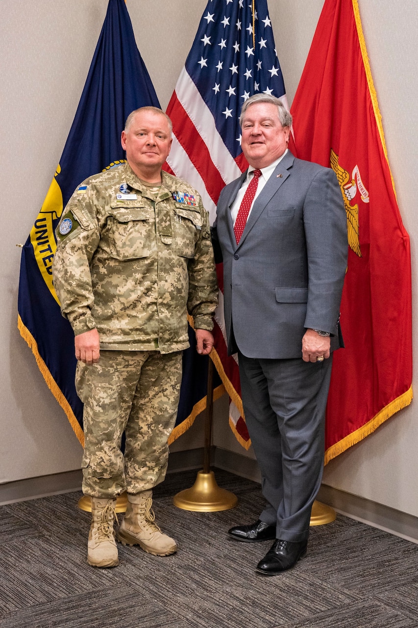 Colonel Hennadiy Kovalenko shares his story of Ukraine’s resilience and evolving strategy at the Navy Warfare Development Center.