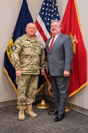 Colonel Hennadiy Kovalenko shares his story of Ukraine’s resilience and evolving strategy at the Navy Warfare Development Center.