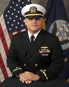 Chief Warrant Officer 2nd Class Ramon (Ray) Noriega, Officer in Charge, Naval Computer and Telecommunications Station (NCTS) Far East Detachment Misawa, Japan