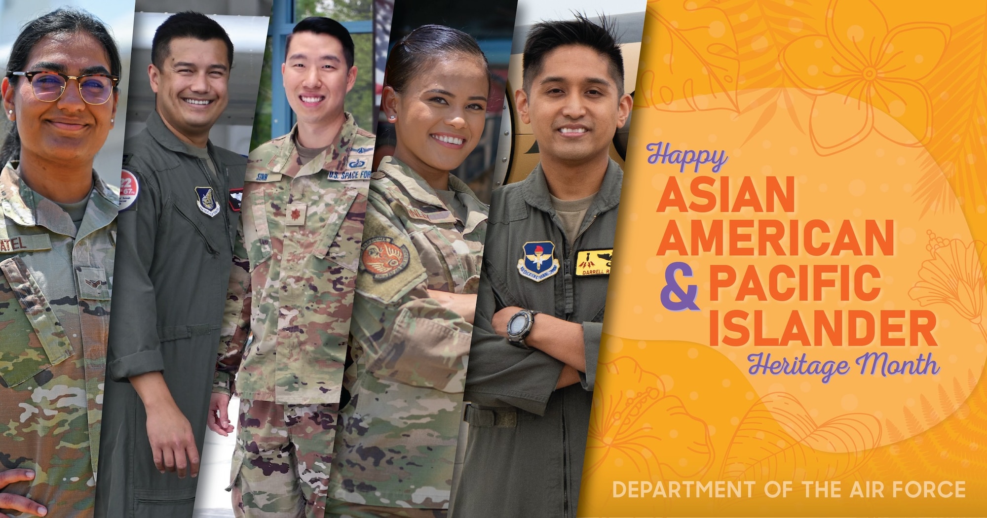 During the month of May, the DOD recognizes Asian American and Pacific Islander Heritage Month to honor the legacy of the Asian and Pacific Islander community. This graphic was created to honor AAPI Heritage Month. (U.S. Air Force grapic)