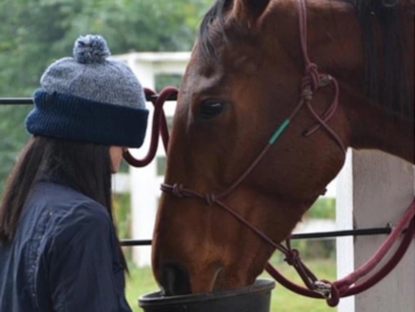 (Photo courtesy Fevee Fotejon) SSG Fevee Fontejon loved every aspect of equine therapy. From riding to the detailed process of taking care of horses, it was one of her favorite activities she said.