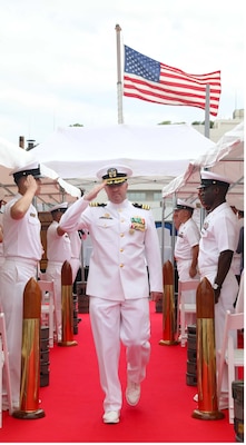 USS Milius (DDG 69) Holds Change of Command Ceremony