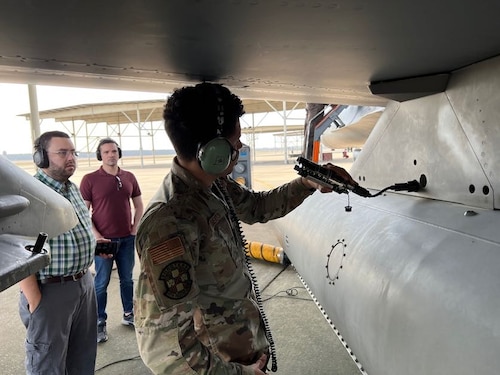 Men near aircraft