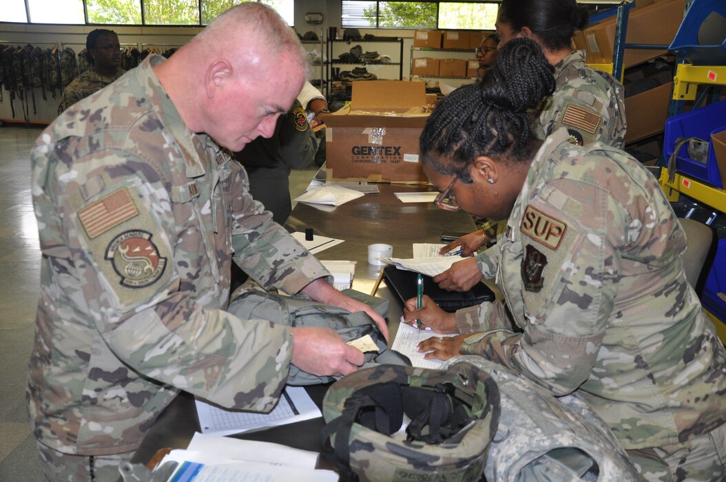 a person signs for equipment