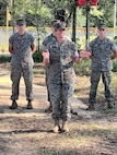 Marine Corps Logistics Base Albany worked with 8th Engineer Support Battalion from Marine Corps Base Camp Lejeune in North Carolina to construct a new endurance course at the southwest Georgia installation. The project demonstrates a commitment to camaraderie and physical fitness, and officially opened up for use on Thursday after 20 days of construction. (U.S. Marine Corps photo by Jennifer Parks)