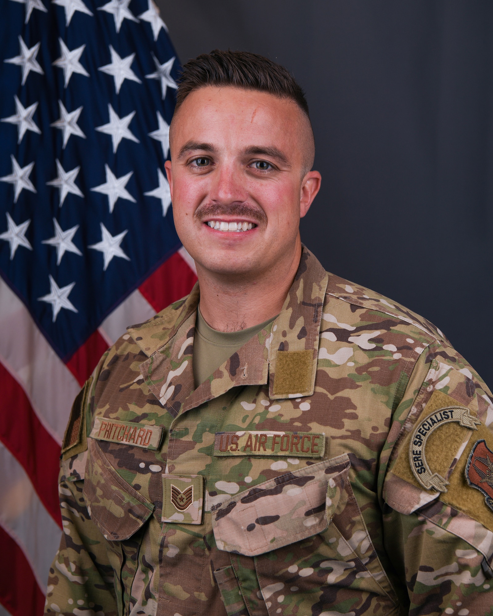 Tech. Sgt. Nathaniel M. Pritchard, 445th Operations Support Squadron SERE (Survival, Evasion, Resistance, and Escape) operations NCO in charge, is the 445th Airlift Wing NCO of the Quarter, first quarter CY 2023.