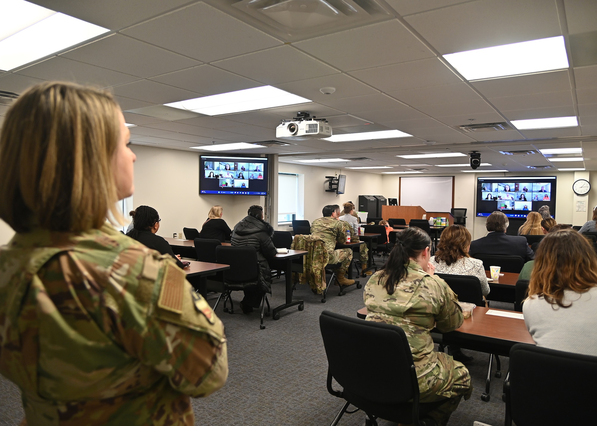 Image of people watching screen