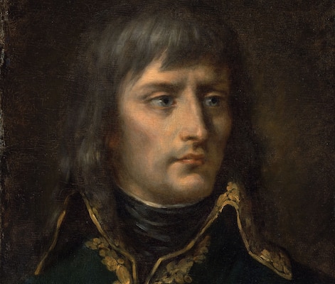 Napoleon Bonaparte, French painting probably based on
1798 engraving by Elisabeth Herhan and Franz Gabriel
Fiesinger, after drawing by Jean Urbain Guérin, oil on wood (Metropolitan Museum of Art)