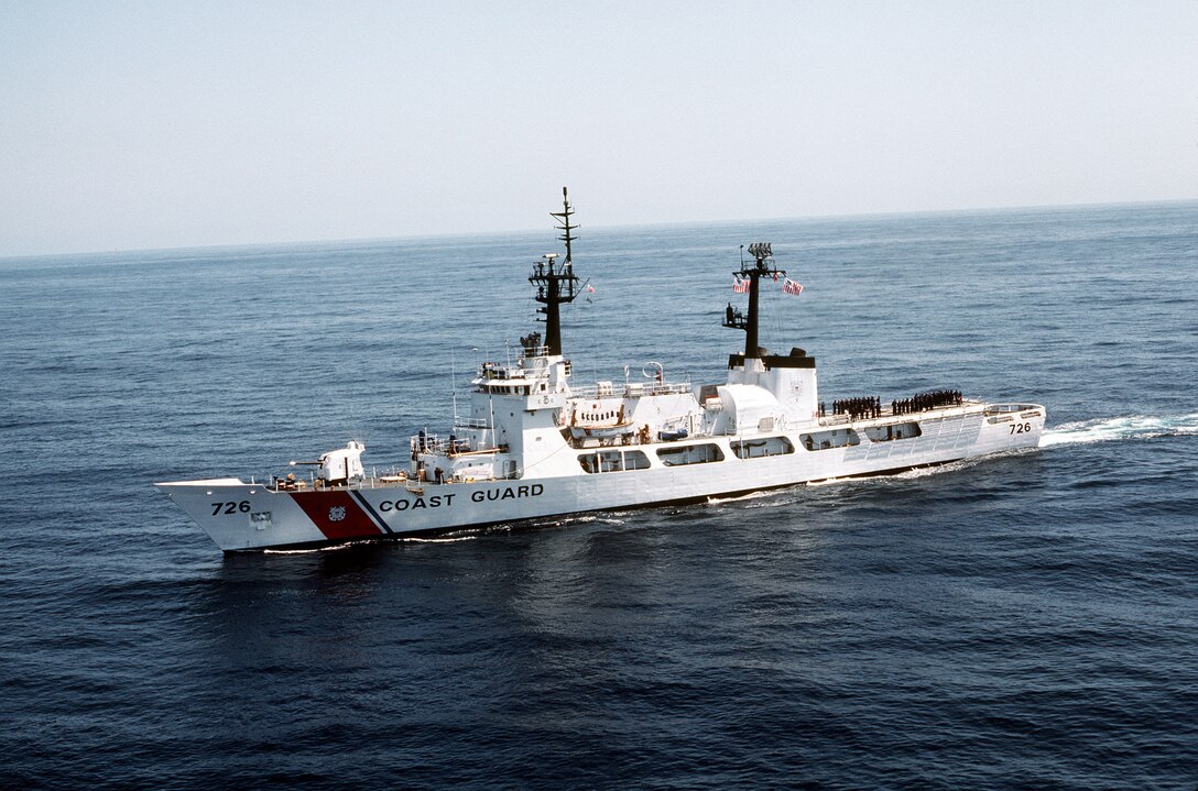 CGC Midgett underway at sea, circa 1983