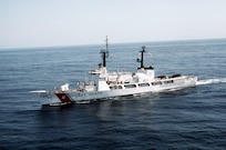 CGC Midgett underway at sea, circa 1983