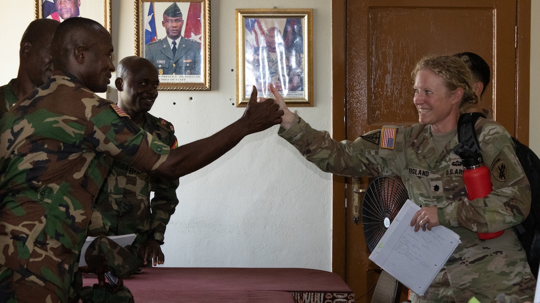 SETAF-AF Civil Affairs Team engages with Armed Forces of Liberia