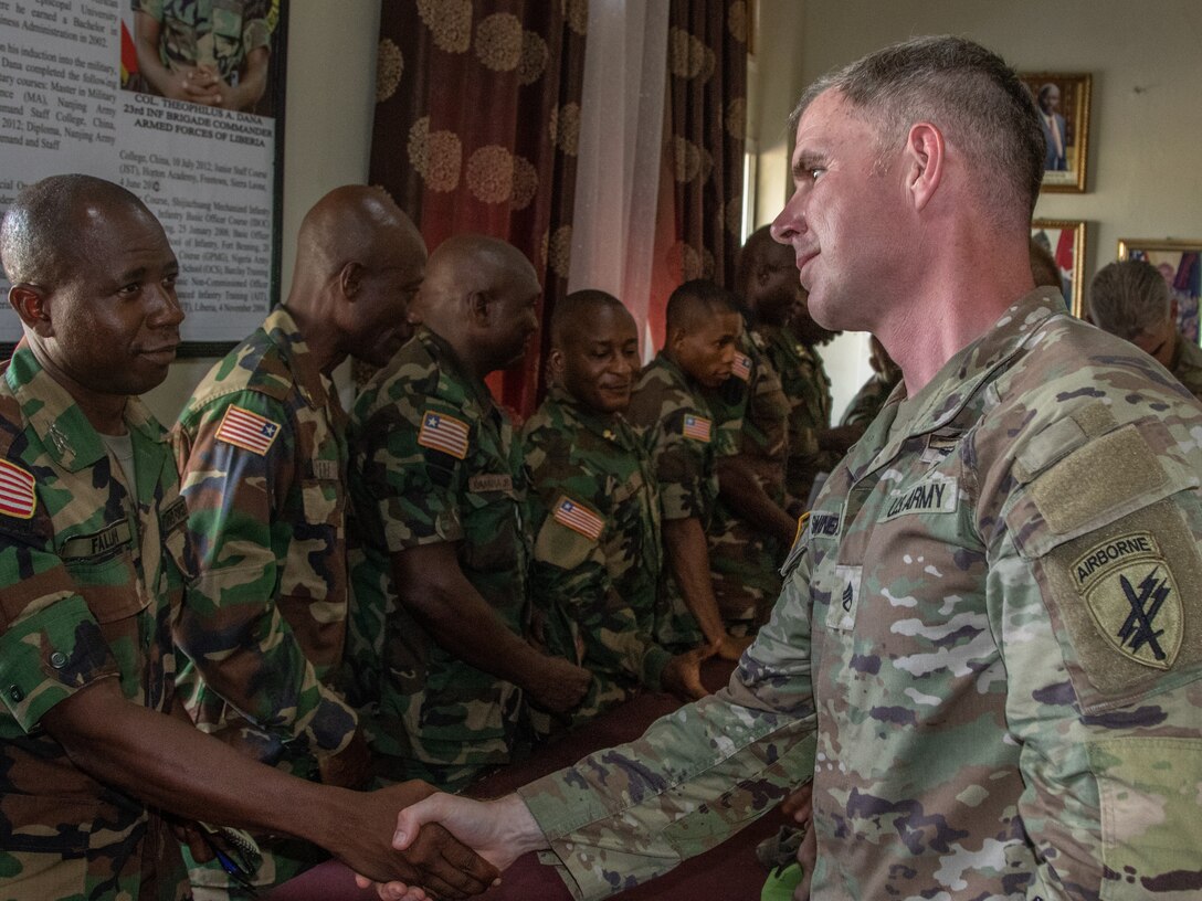 SETAF-AF Civil Affairs Team engages with Armed Forces of Liberia