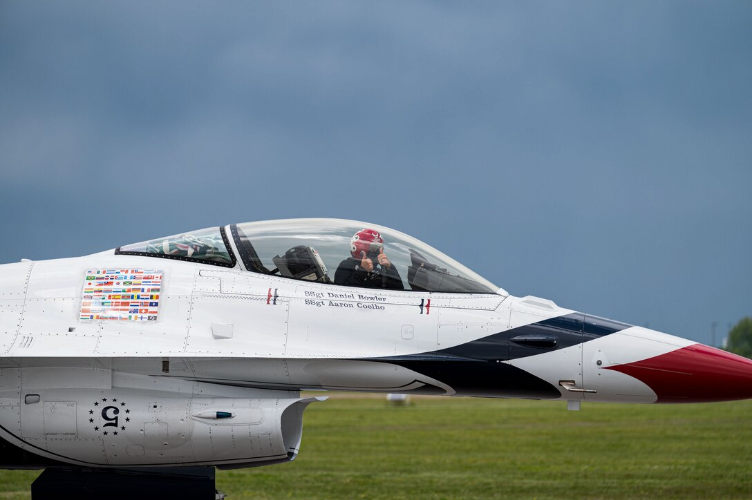 Jet waiting to take off.