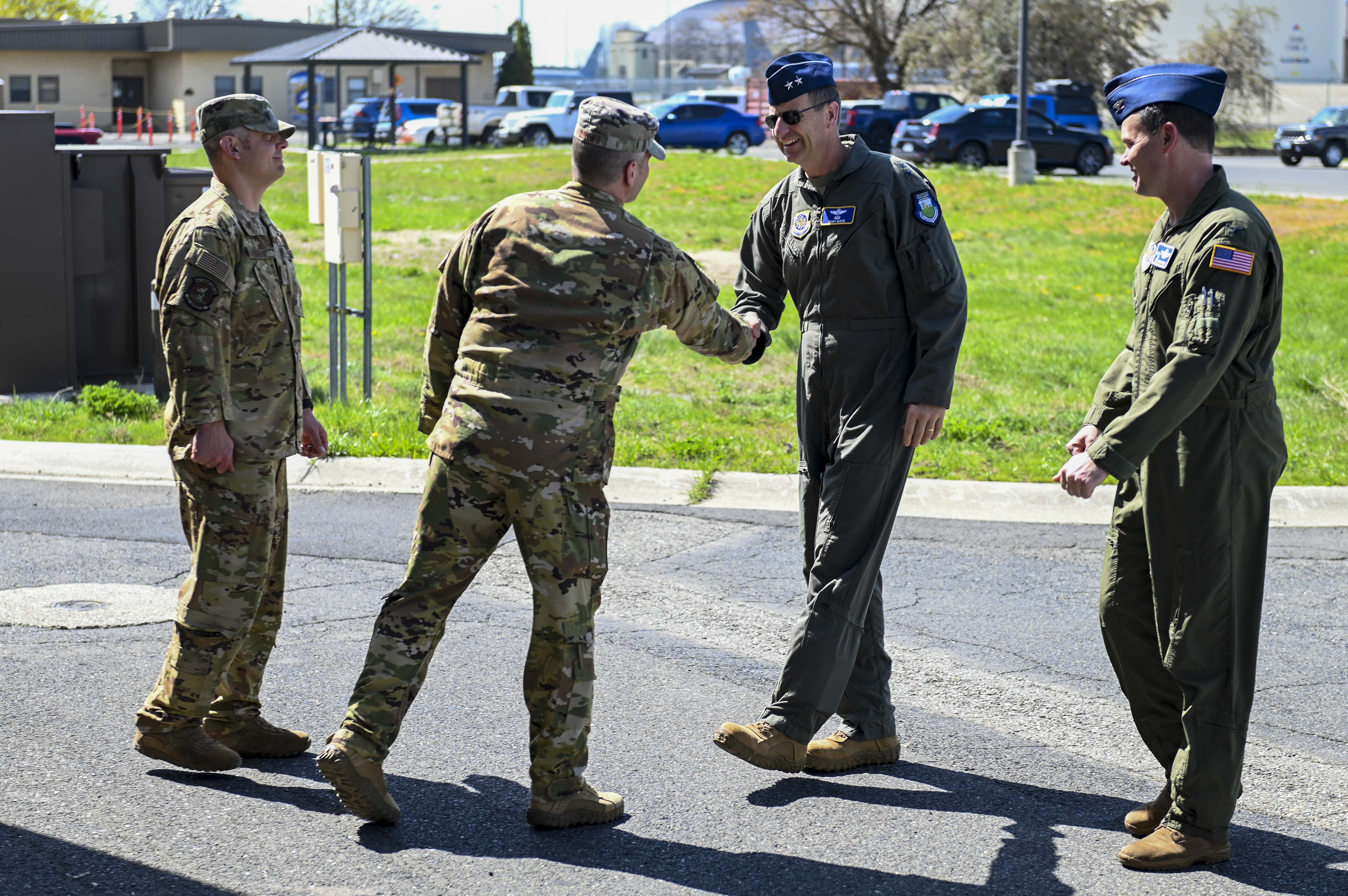 18th AF commander Maj. Gen. Corey Martin visits Fairchild AFB > Fairchild Air Force Base
