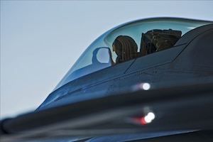 302d Fighter Squadron F-22 Pilot prepares for flight.
