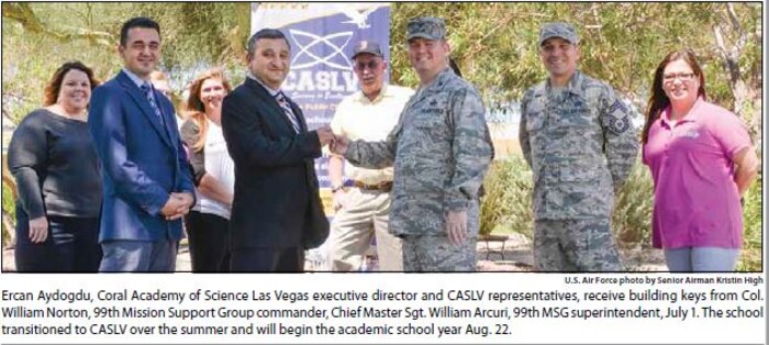 Coral academy of Science Las Vegas executive director and CASLV representatives.