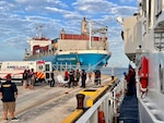 Transfer of injured man from Oliver Henry to EMS in Saipan