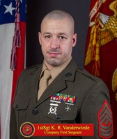 FIRST SERGEANT
WEAPONS COMPANY, 1ST BATTALION, 25TH MARINES